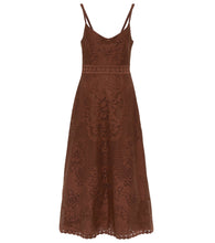 Carica l'immagine nel visualizzatore di Gallery, Abito casual midi in pizzo spaghetti