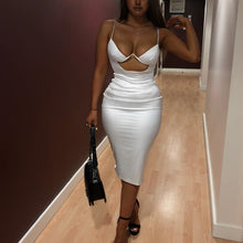 Загрузить изображение в средство просмотра галереи, Sexy Spaghetti Hollow Out Mini Nightclub Dress