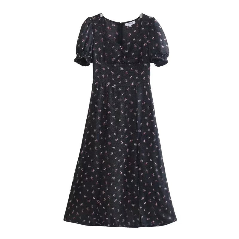 sachin and babi light blue dress HUHOT Women Midi Black Funeral Dresses with Short Sleeve Knee