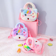 Load image into Gallery viewer, Unicorn Cute Small Plush Cosmetics Change Mobile Storage Sling Bag