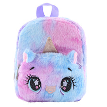 Load image into Gallery viewer, Unicorn Plush Small Schoolbag Gilrs Casual Cartoon Backpack Storage Bag