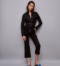 Load image into Gallery viewer, Hot Sale New Design Women's Jumpsuit Twill Denim Vintage Contrast Stitching High Street One Piece Tights