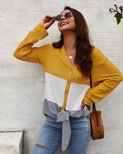 Carica l'immagine nel visualizzatore di Gallery, 5 colors thin fall contrast knitwear cardigan - Jasmine Wei Factory Shop
