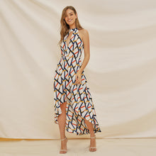 Carica l'immagine nel visualizzatore di Gallery, Vestito lungo estivo senza maniche casual con stampa floreale di Amazon in vendita