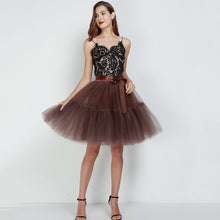 Carica l'immagine nel visualizzatore di Gallery, Gonna in tulle da damigella d'onore svasata a 5 strati