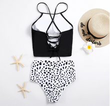Load image into Gallery viewer, ladies hot sale two piece contrast swimwear
