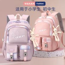 Load image into Gallery viewer, Big Middle School Student Backpack Schoolbag (doll is included)