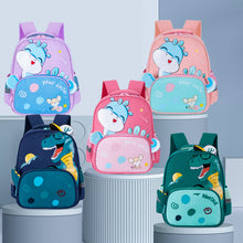 Load image into Gallery viewer, Cartoon Dinosaur Kindergarten Pupil Backpack Schoolbag