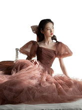 Загрузить изображение в средство просмотра галереи, 2022 New Design Puff Sleeve Dot Puffy Birthday Party Elegant Princess Event Prom Dress