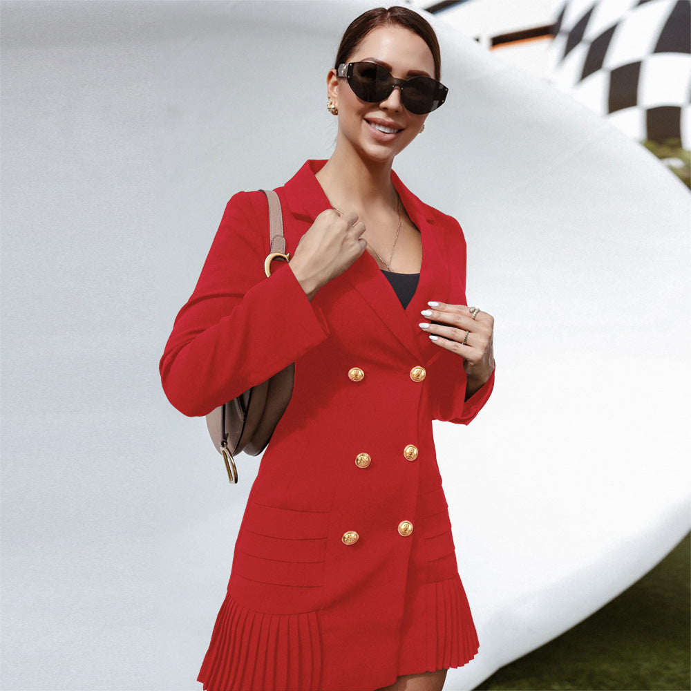 princess polly baby blue dress Trendy Structured Black Blazer Dress for New Year's Eve main image 0
