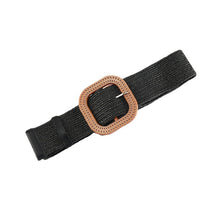 Load image into Gallery viewer, New Design Cotton Linen Style PP Woven Round Square Buckle Embellishment Belts