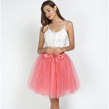Charger l'image dans la galerie, A Line Tulle Big Flare 7-Layer 4 Meters Puffy Bridesmaid Skirt