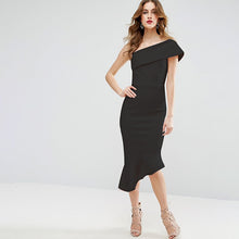 Charger l'image dans la galerie, New style one shoulder dress sexy style Bodycon dress