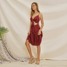 Load image into Gallery viewer, New Fashion Sexy Sling Backless Summer Polka Dot Dress Women Short Mini Dress