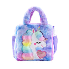 Load image into Gallery viewer, Kids Girls Cute Unicorn Cartoon Embroidery Plush Sling Bag