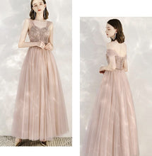 Load image into Gallery viewer, Off Shoulder Tulle Applique Fairy Princess Fancy Evening Dress