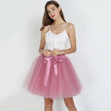 Charger l'image dans la galerie, A Line Tulle Big Flare 7-Layer 4 Meters Puffy Bridesmaid Skirt