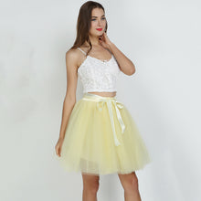 Charger l'image dans la galerie, A Line Tulle Big Flare 7-Layer 4 Meters Puffy Bridesmaid Skirt