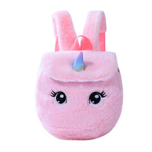 Load image into Gallery viewer, Unicorn Plush Small Schoolbag Gilrs Casual Cartoon Backpack Storage Bag