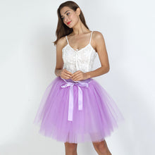 Charger l'image dans la galerie, A Line Tulle Big Flare 7-Layer 4 Meters Puffy Bridesmaid Skirt