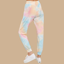 Laden Sie das Bild in den Galerie-Viewer, 2020 Amazon Hot Sale Factory Wholesale Tie Die Printed Casual Sweatsuits Sports Gym Sweatshirt and Sweatpants