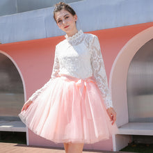 Charger l'image dans la galerie, A Line Tulle Big Flare 7-Layer 4 Meters Puffy Bridesmaid Skirt