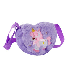 Load image into Gallery viewer, Sweetheart Unicorn Cute Plush Cartoon Sling Bag