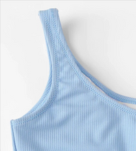 Carica l'immagine nel visualizzatore di Gallery, costume da bagno intero da donna sexy monospalla personalizzato bikini set