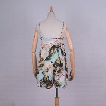 Cargar imagen en el visor de la galería, Spaghetti Strap Floral Tie Dye Beach Wear Playsuits
