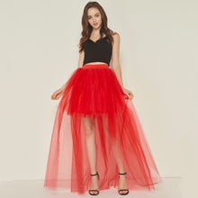 Load image into Gallery viewer, Swallow-tailed Tulle Sexy Black High Low Hem Puffy Skirt