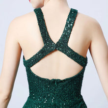 Load image into Gallery viewer, Summer criss-cross open back cut out 8 colors gorgeous ladies clothing formal maxi sequin long evening dresses for women - Jasmine Wei Factory Shop