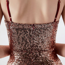 Cargar imagen en el visor de la galería, Adult age group formal fashion hot sell gradient color woman summer party short lady spaghetti strap bodycon evening dresses - Jasmine Wei Factory Shop