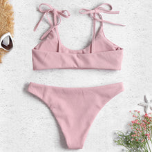 Carica l'immagine nel visualizzatore di Gallery, Set bikini sexy alla moda da donna, due pezzi, da spiaggia, di buona qualità