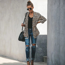 Загрузить изображение в средство просмотра галереи, leopard print blazer