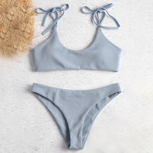 Carica l'immagine nel visualizzatore di Gallery, Set bikini sexy alla moda da donna, due pezzi, da spiaggia, di buona qualità