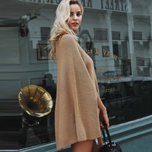 Laden Sie das Bild in den Galerie-Viewer, Women Winter Knit Oversized Plaid rib turtleneck Poncho Sweater Patterns Crochet Poncho For Women Sweater