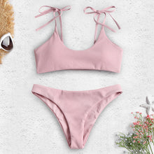 Carica l'immagine nel visualizzatore di Gallery, Set bikini sexy alla moda da donna, due pezzi, da spiaggia, di buona qualità