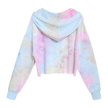 Laden Sie das Bild in den Galerie-Viewer, manufacturer supply OEM womens fashionable 4 colors hot sale tie dye drop shoulder loose baggy crop hoodie