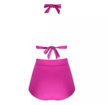 Load image into Gallery viewer, factory hot sale beachwear women new 2-piece swimwear high waist halter bikini with neck tie