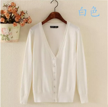 Load image into Gallery viewer, women multiple colors factory hot wholesale basic thin fine yarn office air-conditioner cardigan