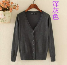 Load image into Gallery viewer, women multiple colors factory hot wholesale basic thin fine yarn office air-conditioner cardigan