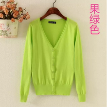Load image into Gallery viewer, women multiple colors factory hot wholesale basic thin fine yarn office air-conditioner cardigan