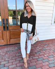 Carica l'immagine nel visualizzatore di Gallery, 5 colors thin fall contrast knitwear cardigan - Jasmine Wei Factory Shop
