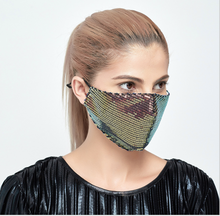 Load image into Gallery viewer, Stock PM2.5 Anti-dust Filter Face Mask Protective Dust Reusable Fashion Sequin Dust Mouth Mask Outdoors