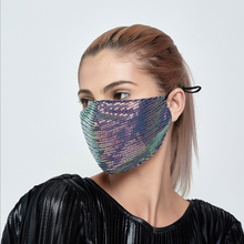 Load image into Gallery viewer, Stock PM2.5 Anti-dust Filter Face Mask Protective Dust Reusable Fashion Sequin Dust Mouth Mask Outdoors