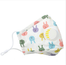 Load image into Gallery viewer, JAC-1 Cute 100% Natural Cotton Face Mask For Child Kids With Breath Valve