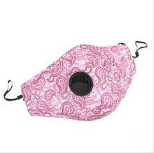 Load image into Gallery viewer, New Design Multiple Pattern Floral Unisex Men Women Ant-dust Valve Cool Anti-Dust Cotton Mouth Face Mask PM2.5
