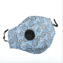 Load image into Gallery viewer, New Design Multiple Pattern Floral Unisex Men Women Ant-dust Valve Cool Anti-Dust Cotton Mouth Face Mask PM2.5