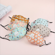 Load image into Gallery viewer, JAC-1 PM2.5 Anti-dust Washable Cute Cartoon Print 100% Nature Cotton Face Mask For Child Kids With Breath Valve