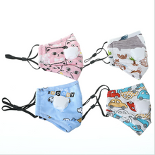 Load image into Gallery viewer, JAC-1 PM2.5 Anti-dust Kids Reusable Cotton Activated Carbon Filter Valve Mouth Cover Face Mask